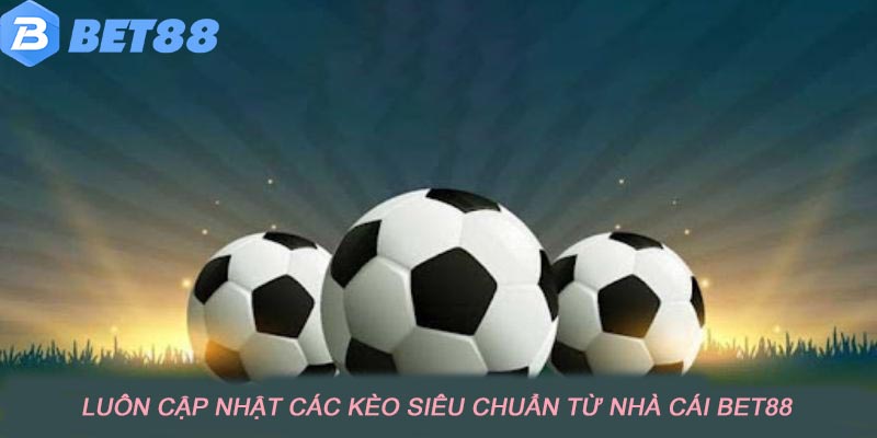 Luôn cập nhật các kèo siêu chuẩn từ nhà cái bet88